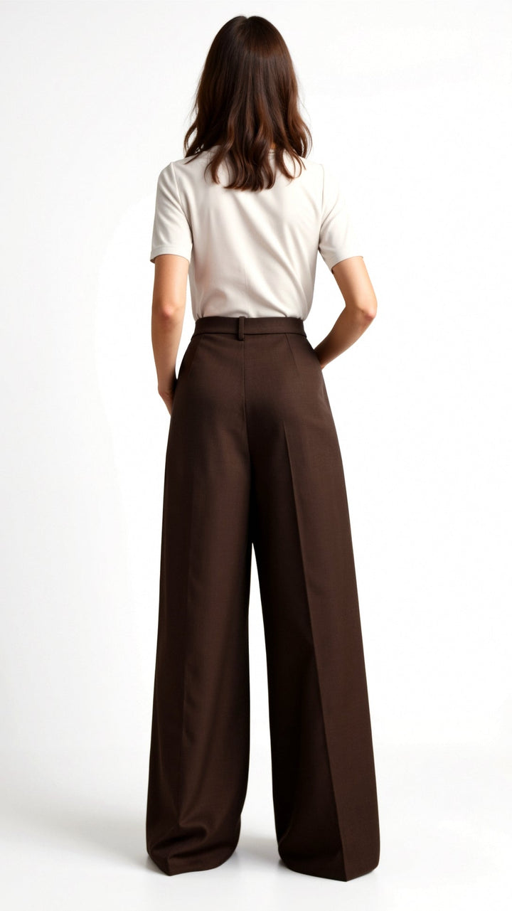 Elegant Vida Ben Dambyxor Dam med Hög Midja och Sidfickor | Modern Design för Snygg Vardagstyl 7