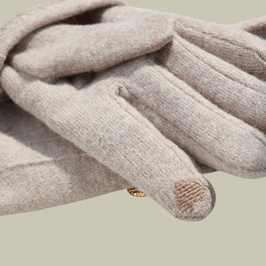 Elegant Vinterhandskar | Fullfingrade med Bågeaccent | Slimmad Design för Kalla Dagar 4