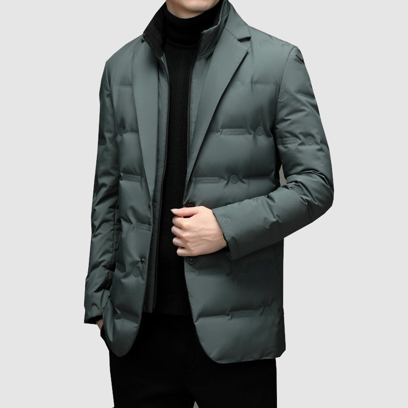 Elegant Vinterjacka för Herr med Quiltad Design och Slim Fit 3