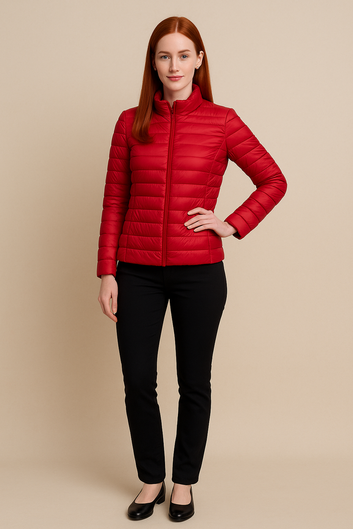 Elegant | Lång Dunjacka Dam med Lätt Isolering | Slim Fit Design för Värme och Komfort 3