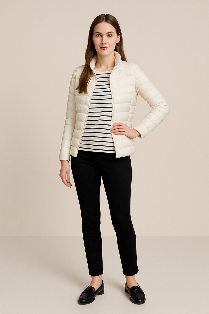 Elegant | Lång Dunjacka Dam med Lätt Isolering | Slim Fit Design för Värme och Komfort 5