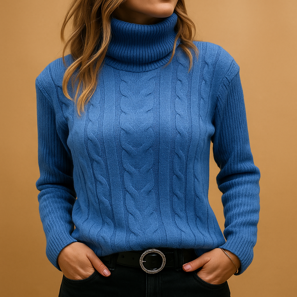 Elegant | Lätt Turtleneck Tröja för Kvinnor med Mjuk Stickad Design | Avslappnad Passform för Komfort och Stil 2