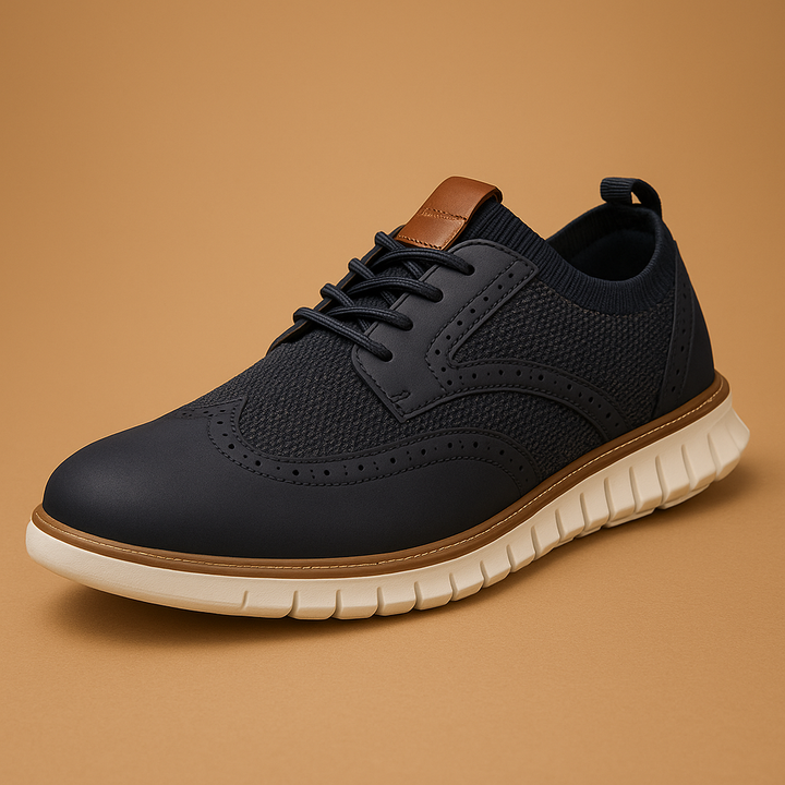 Eleganta Brogue Dress Shoes för Män med Andningsbar Design | Komfortabel och Stilig för Arbete och Fritid 0