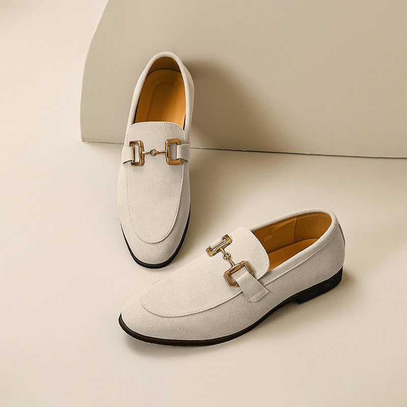Eleganta Mandeltå Loafers för Män med Hästbitsdetalj | Perfekt för Semi-Formella Tillfällen 0