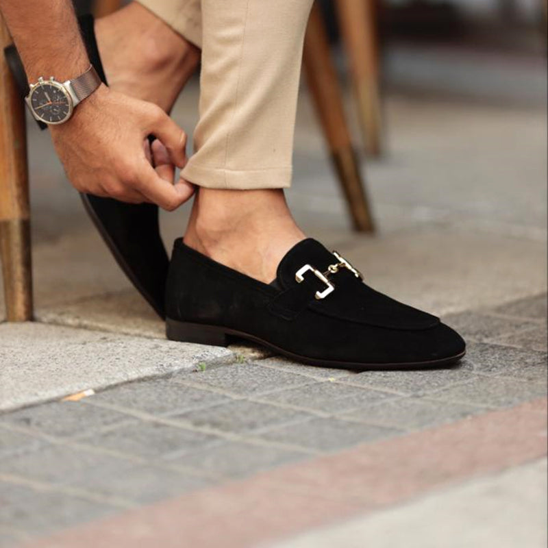 Eleganta Mandeltå Loafers för Män med Hästbitsdetalj | Perfekt för Semi-Formella Tillfällen 4