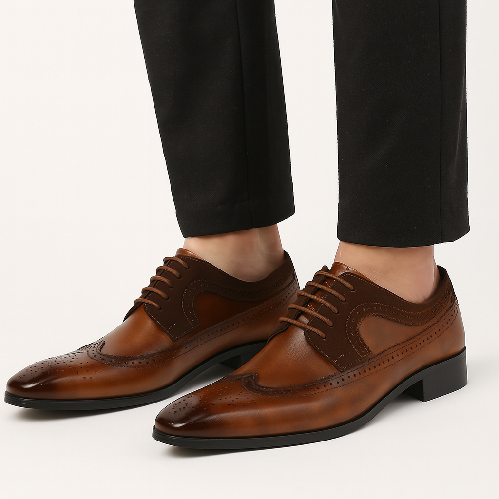 Eleganta Oxford Klänningsskor för Män med Brogue-detaljer | Tidlös Stil för Formella Tillfällen 1