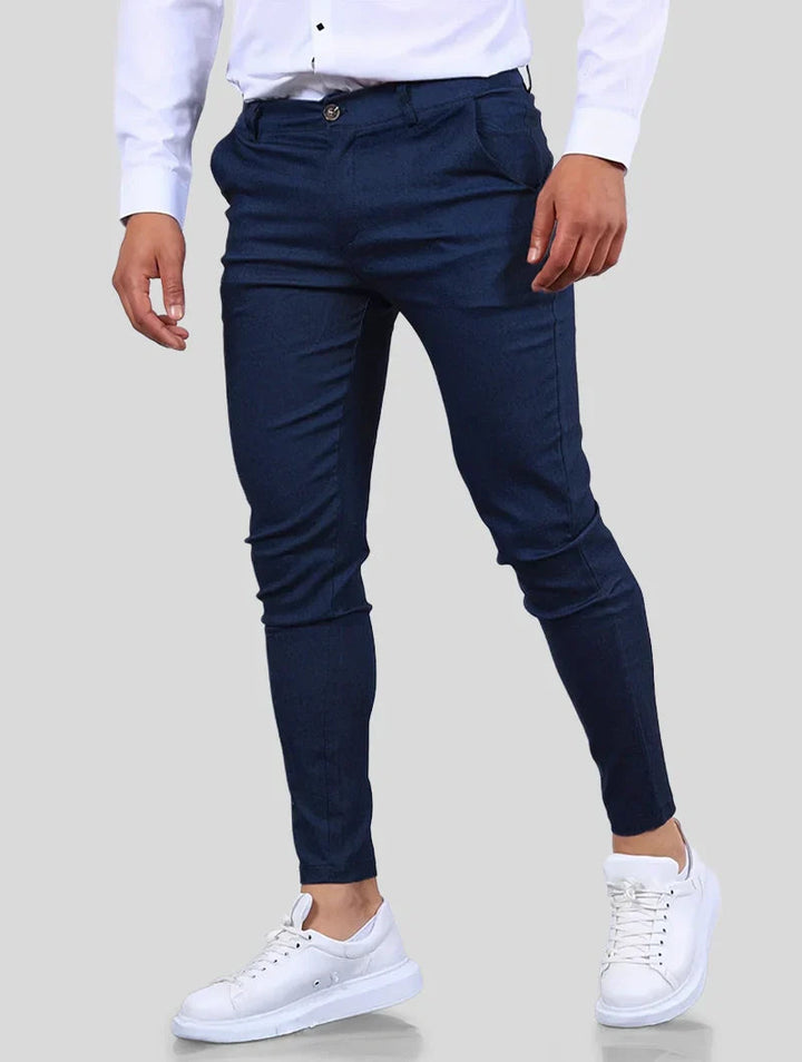 Elias | Slim Fit Fyrvägsstretch Byxor Dam 0