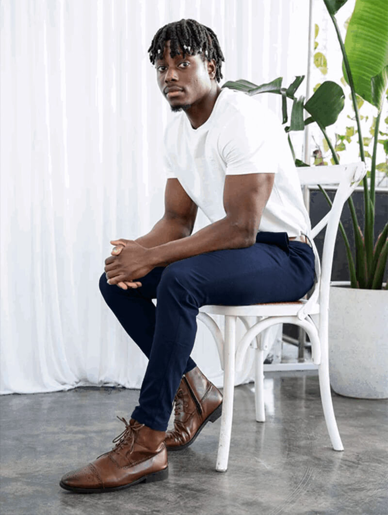 Elias | Slim Fit Fyrvägsstretch Byxor Dam 6