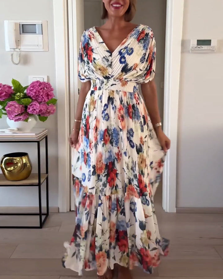 Ella | Blommig Elegant Maxiklänning Dam 2