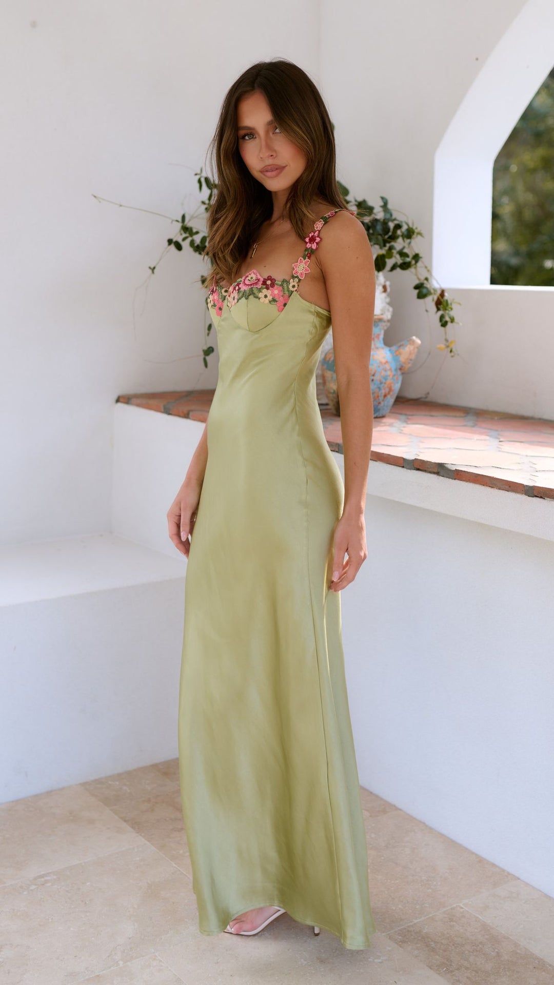 Ella | Blommig Elegant Maxiklänning Dam 3