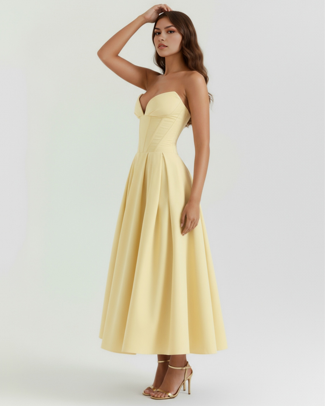 Ella | Chic Voluminös Klänning För Speciella Tillfällen 3