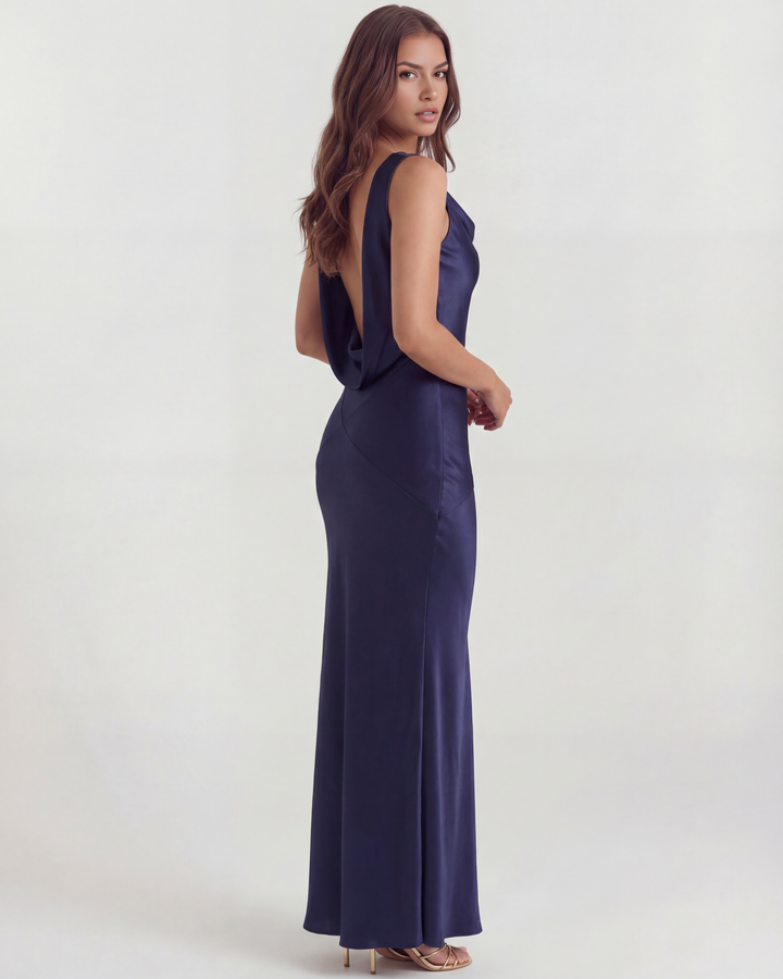 Ella | Elegant Draperad Maxiklänning 0