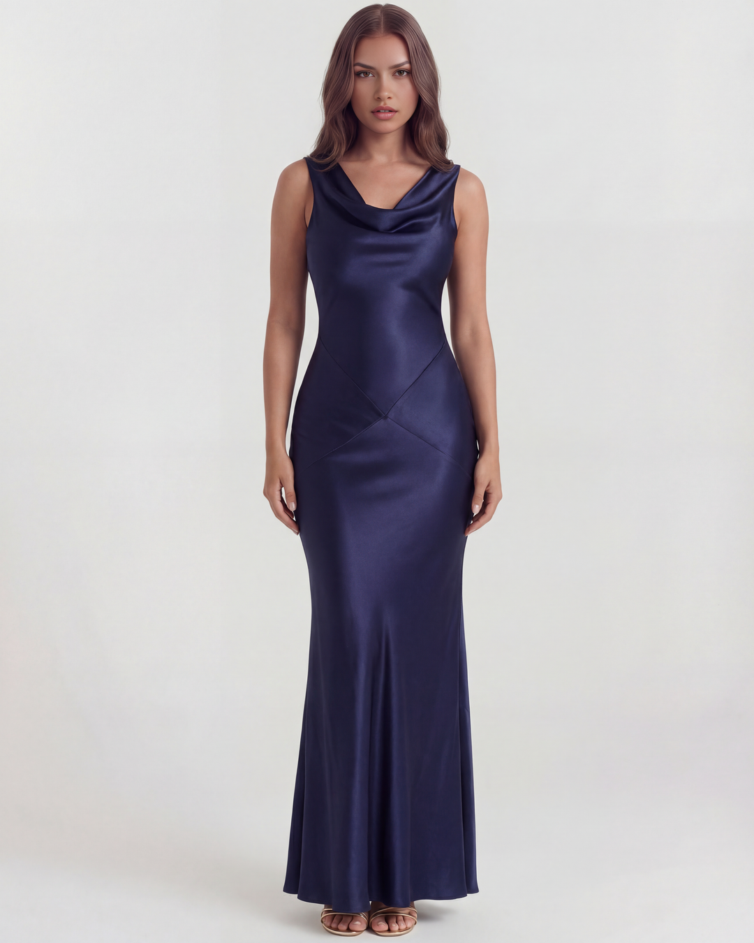 Ella | Elegant Draperad Maxiklänning 1