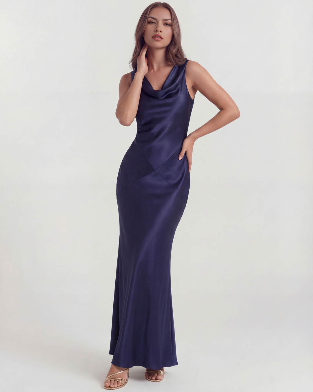 Ella | Elegant Draperad Maxiklänning 3
