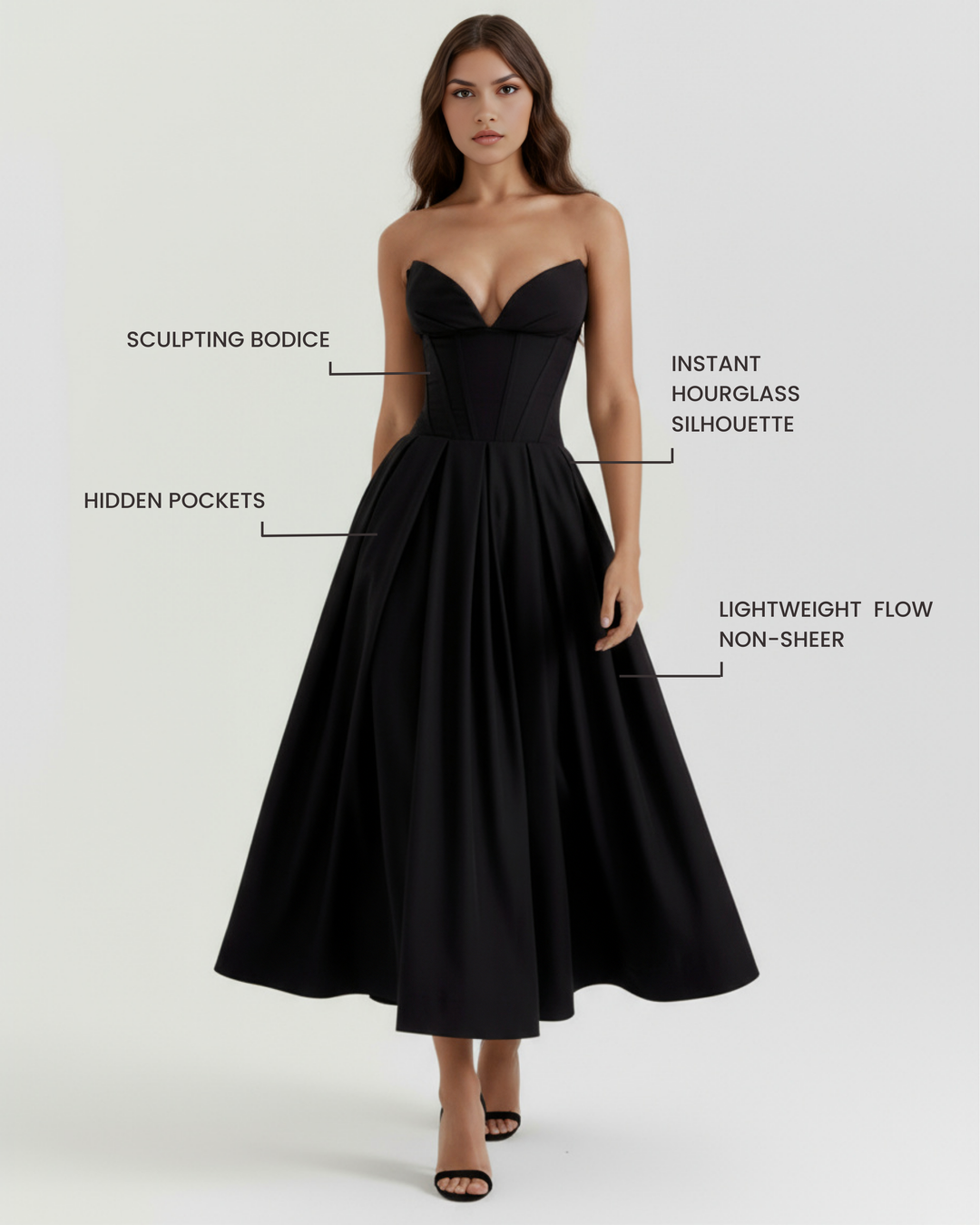 Ella | Elegant Feminin Klänning 1