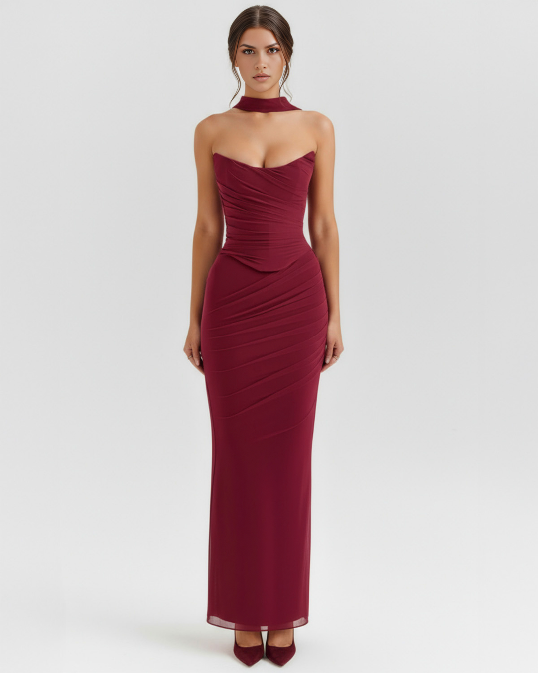 Ella | Modern Elegant Three-Piece Maxi Set 0