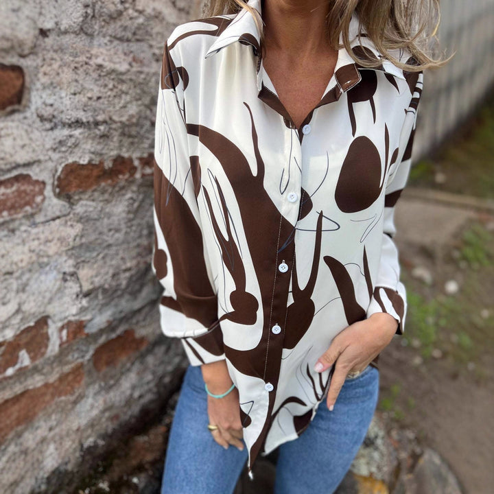 Emily | Elegant Långärmad Topp med 3D-Mönster 2