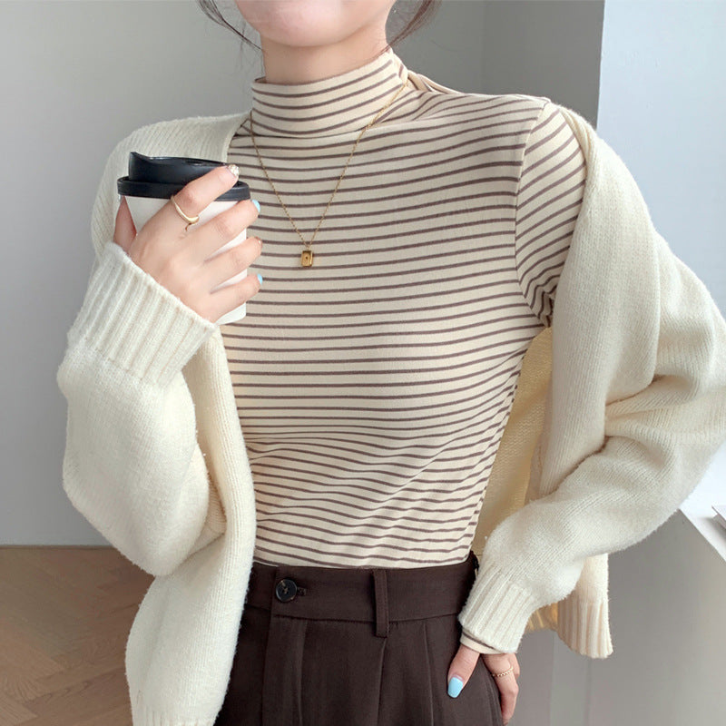 Emily | Elegant Långärmad Tröja med Kritstrecksrand 3