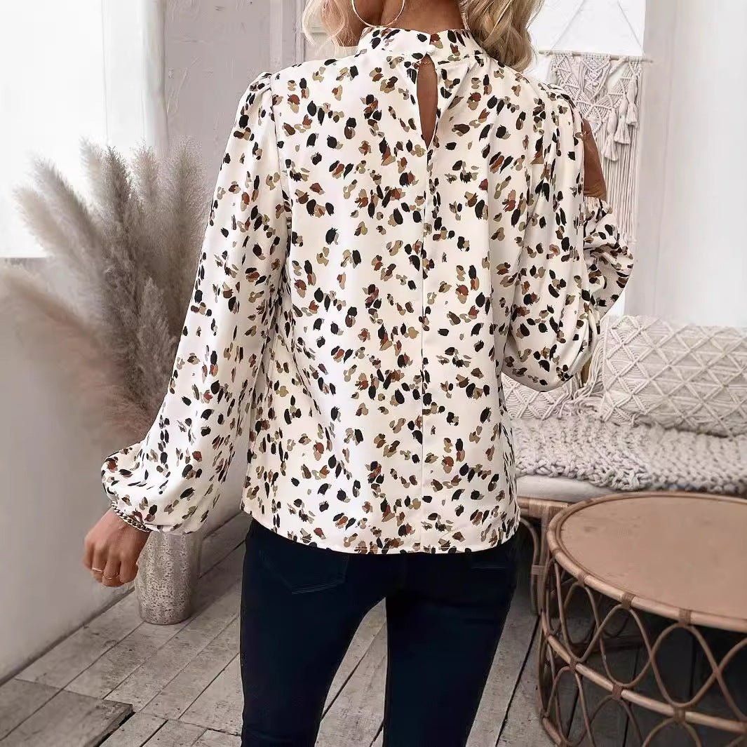 Emily | Elegant Mönstrad Långärmad Topp 1