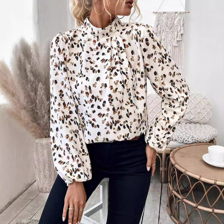Emily | Elegant Mönstrad Långärmad Topp 3