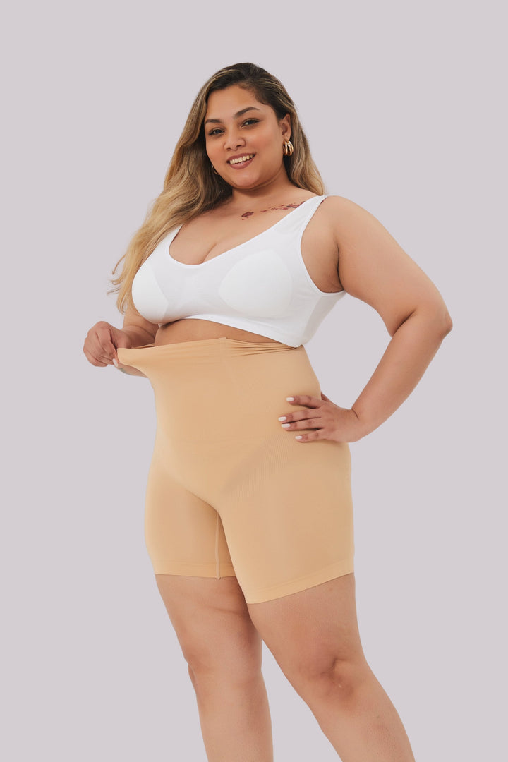 Emily | Hög Midja Shaper Shorts för Kvinnor, Andningsbara och Bekväma 0