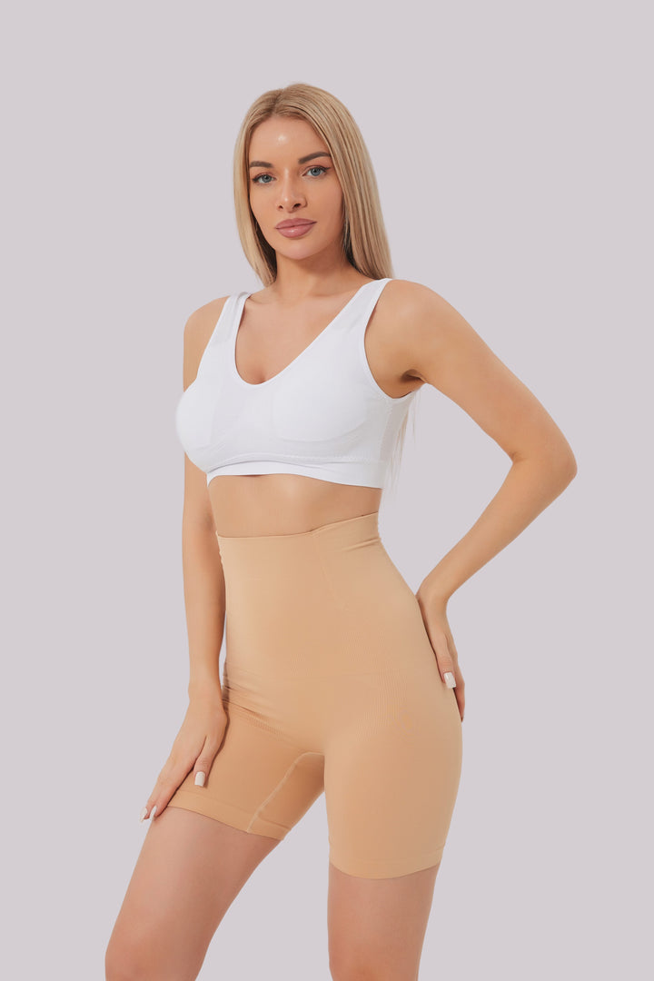 Emily | Hög Midja Shaper Shorts för Kvinnor, Andningsbara och Bekväma 3