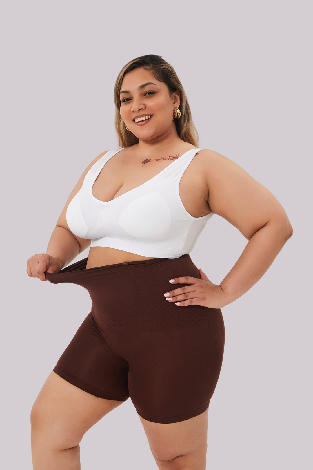 Emily | Hög Midja Shaper Shorts för Kvinnor, Andningsbara och Bekväma 9