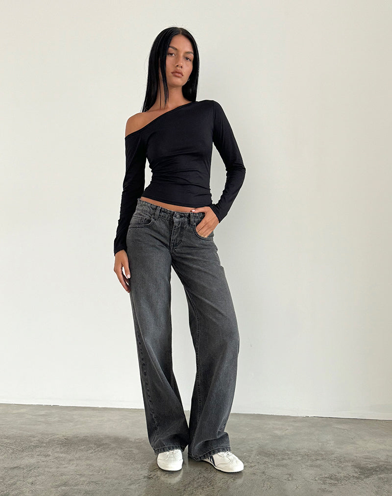 Emily | Låg Midja Raka Ben Jeans 1