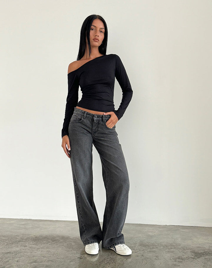 Emily | Låg Midja Raka Ben Jeans 1