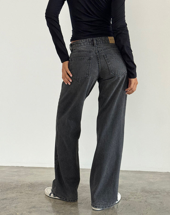 Emily | Låg Midja Raka Ben Jeans 2