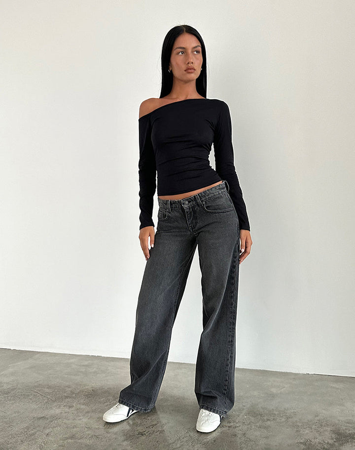 Emily | Låg Midja Raka Ben Jeans 4