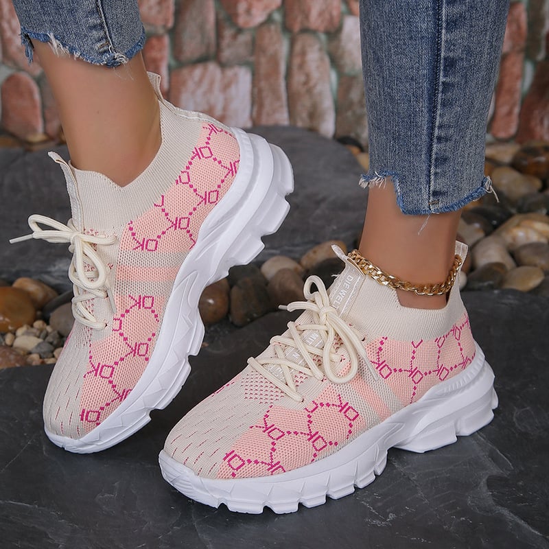Emma | Andningsbara Sneakers med Snörning 1