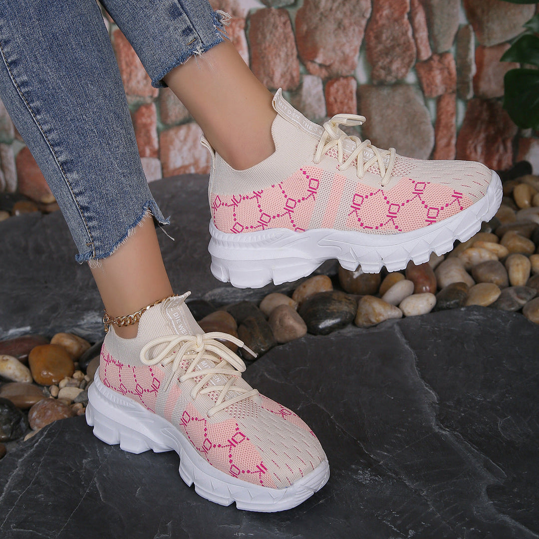 Emma | Andningsbara Sneakers med Snörning 4
