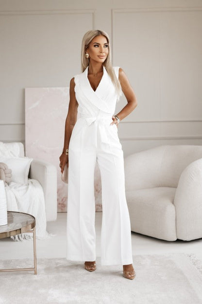 Emma | Ärmlös Strukturerad Jumpsuit för Kvinnor 0