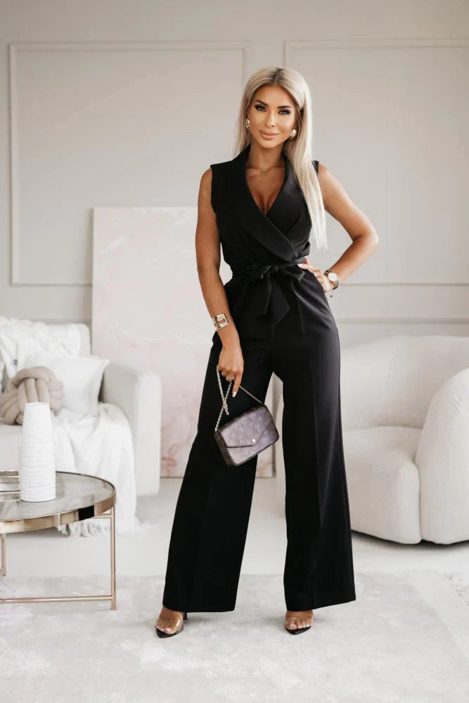 Emma | Ärmlös Strukturerad Jumpsuit för Kvinnor 1