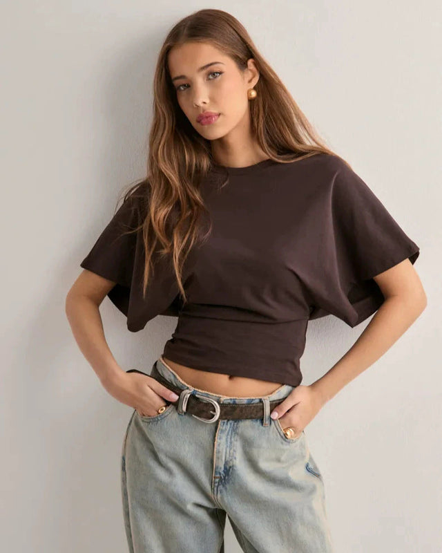 Emma | Avslappnad Kortärmad T-Shirt 1