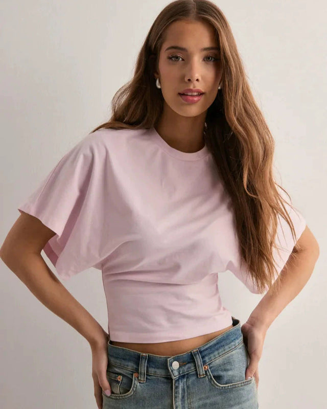 Emma | Avslappnad Kortärmad T-Shirt 2