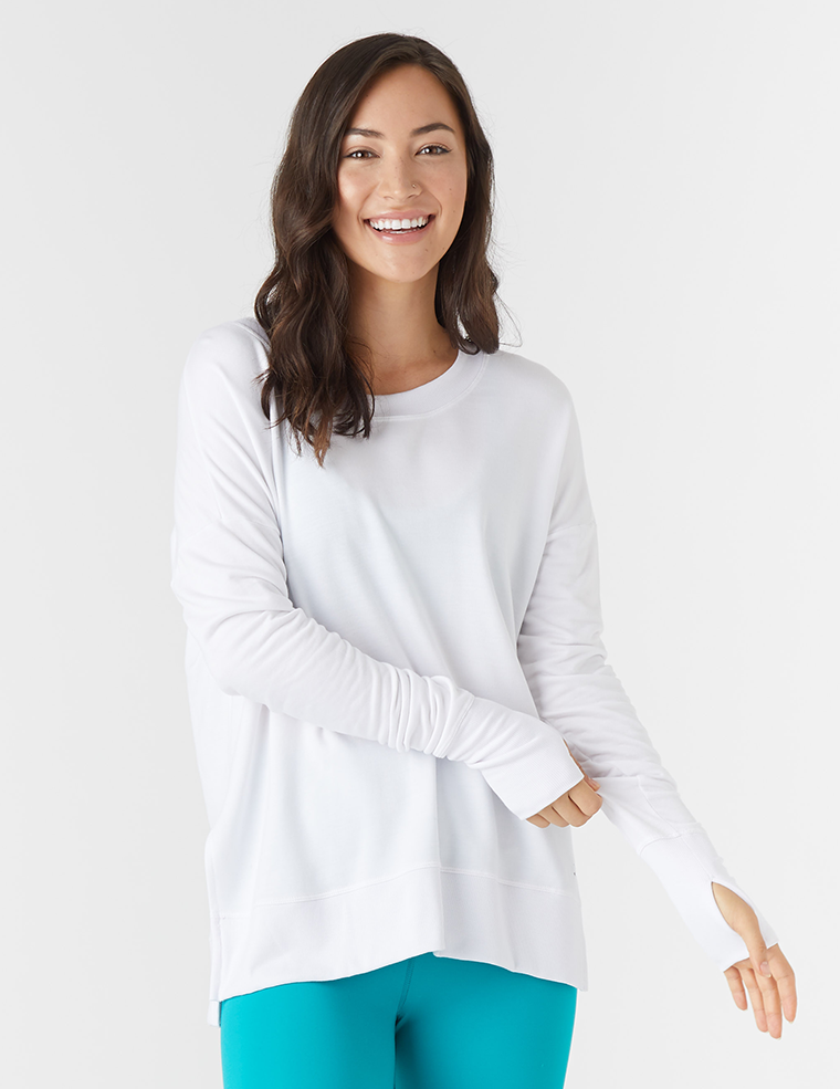 Emma | Avslappnad Långärmad Pullover med Dolmanärmar 0