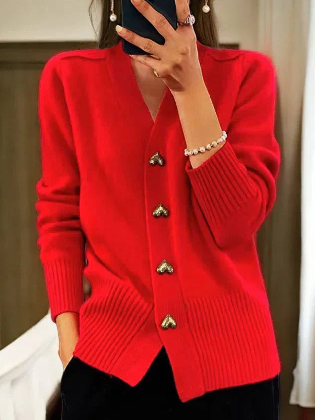 Emma | Bekväm Garnstickad Höstcardigan 4