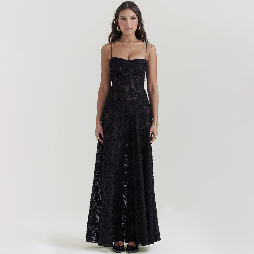 Emma | Elegant A-linjeformad Sommarklänning med Spets 2