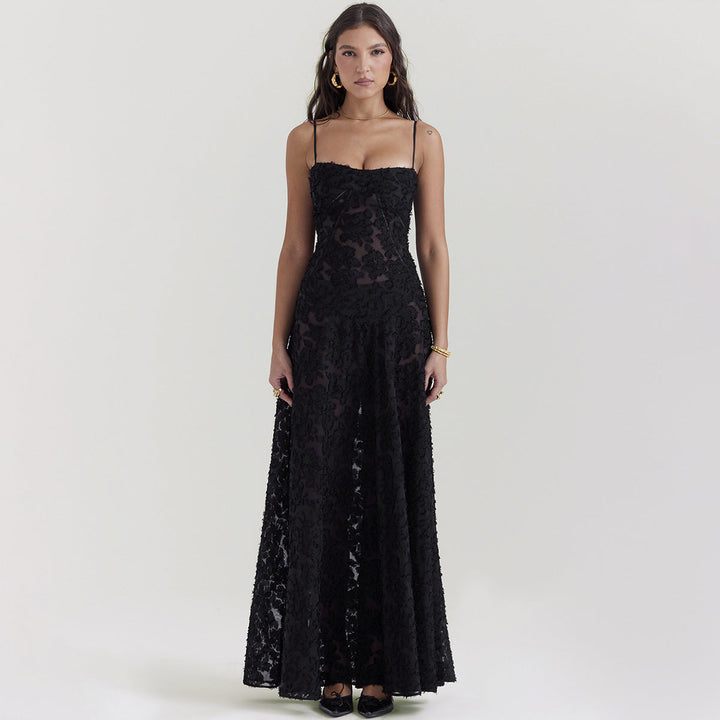 Emma | Elegant A-linjeformad Sommarklänning med Spets 2