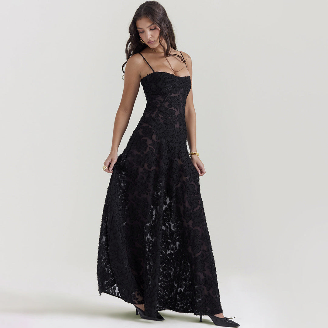 Emma | Elegant A-linjeformad Sommarklänning med Spets 4