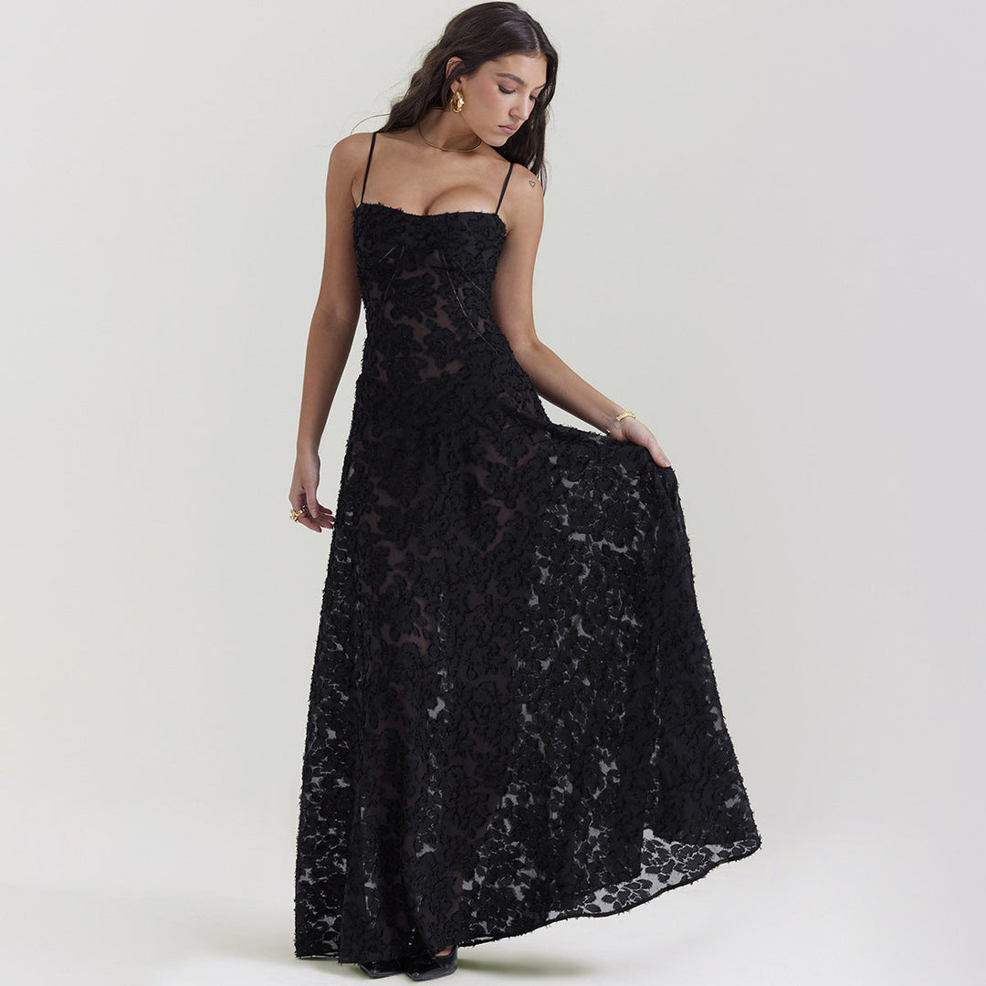 Emma | Elegant A-linjeformad Sommarklänning med Spets 5