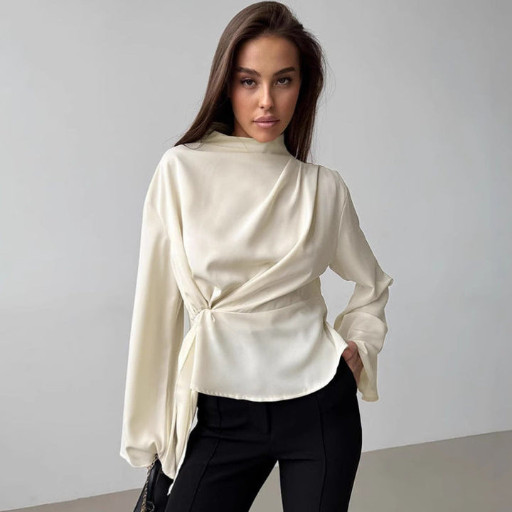 Emma | Elegant Chiffongskjorta med Klockärmar 0