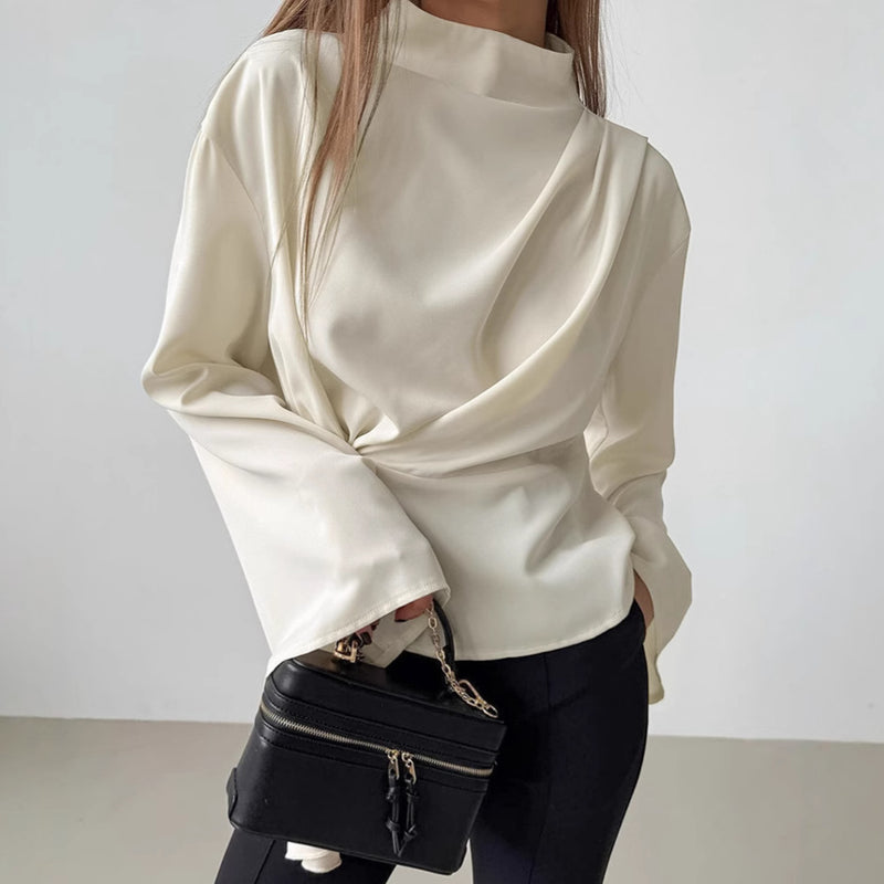 Emma | Elegant Chiffongskjorta med Klockärmar 2