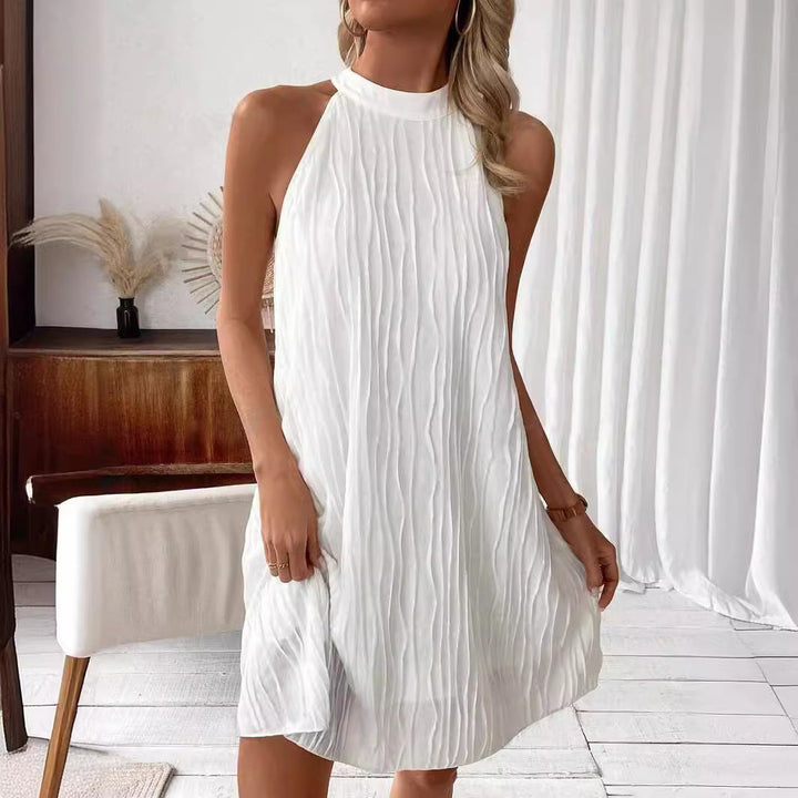 Emma | Elegant Halterneck Klänning med Paraplykjol 4