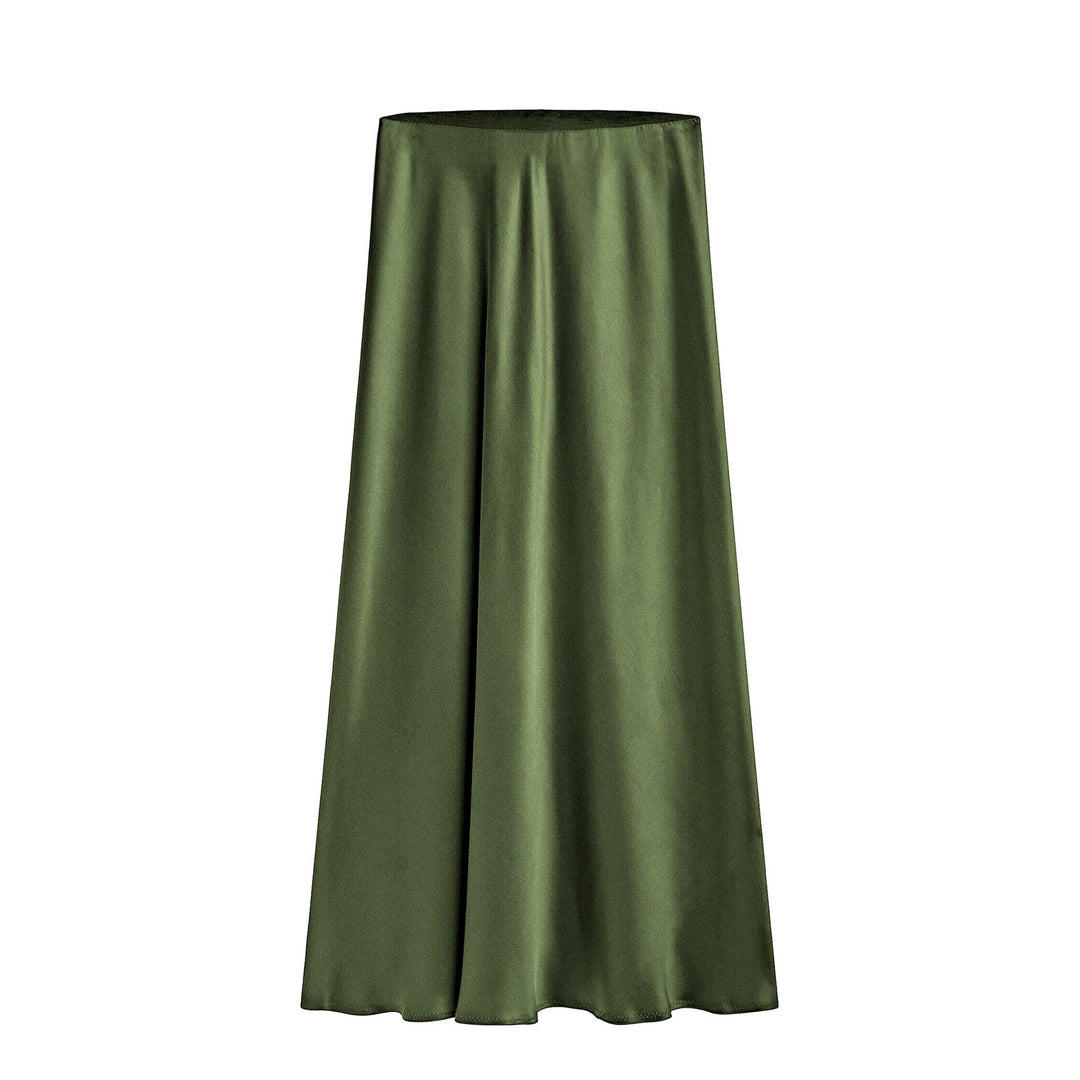 Emma | Elegant Hög Midja Kjol med Sned Slits 0