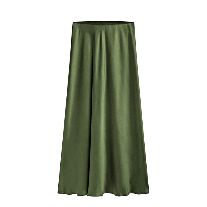 Emma | Elegant Hög Midja Kjol med Sned Slits 0