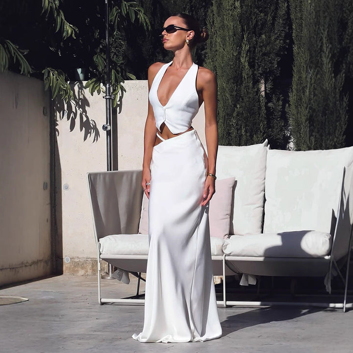 Emma | Elegant Lång Bodycon-Kjol med Urholkad Design 1