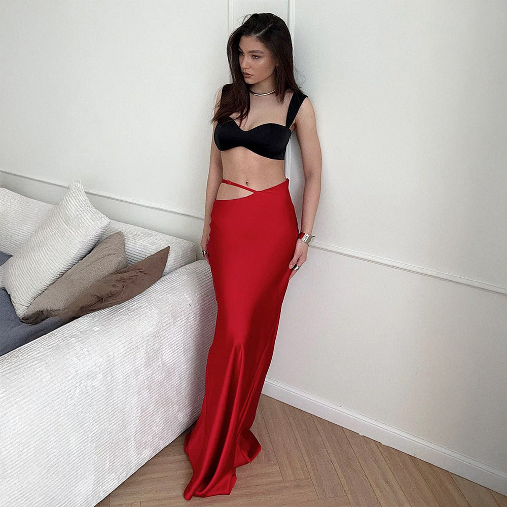 Emma | Elegant Lång Bodycon-Kjol med Urholkad Design 2